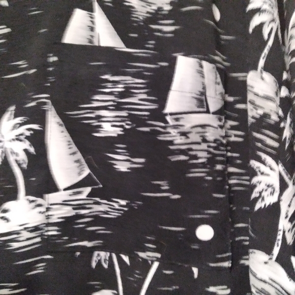 Island Shores Tropical Button Front Shirt XXL - Picture 3 of 7